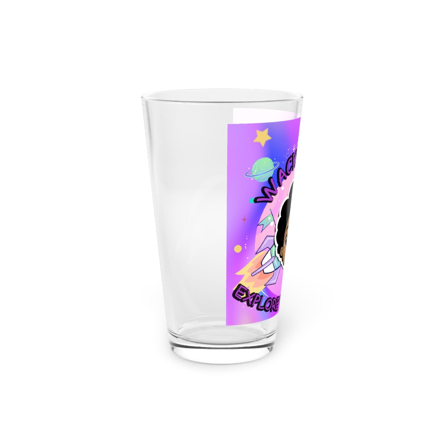 Wacky Glass Cup, 16oz