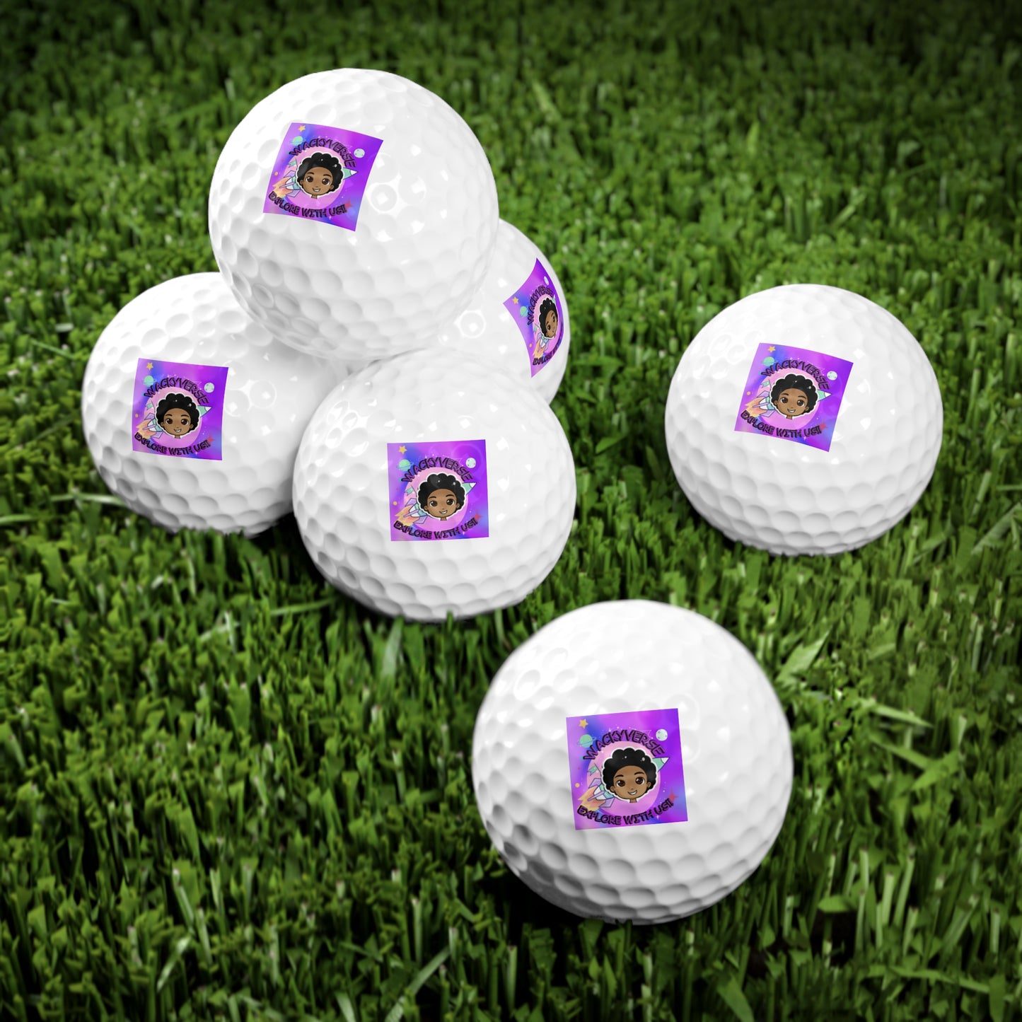 Wacky Golf Balls, 6pcs